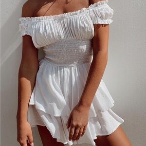 PRINCESS POLLY The Love Galore Romper White